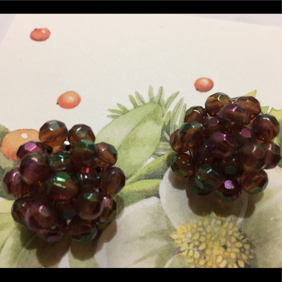 Vintage clip on earrings